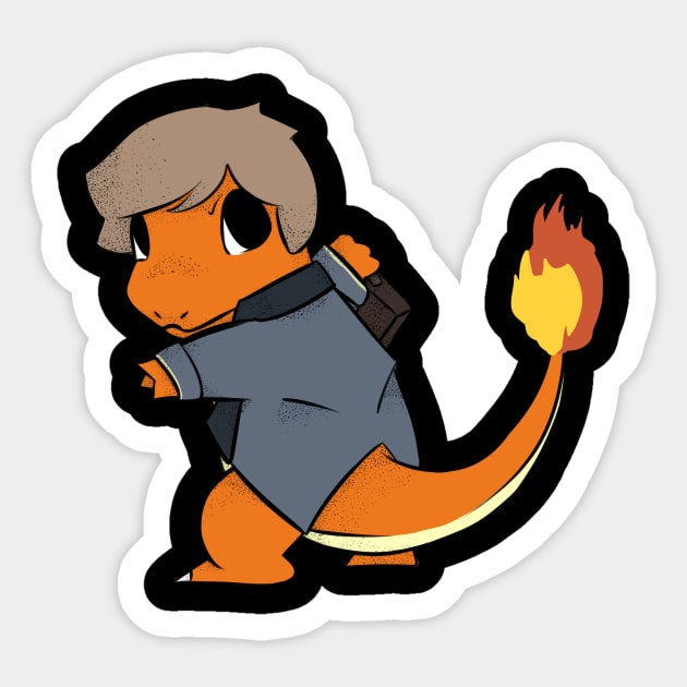 Newt Scharmander Sticker by Jota